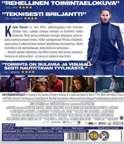 John Wick (Blu-ray) Keanu Reeves ja Bridget Moynahan (2014)