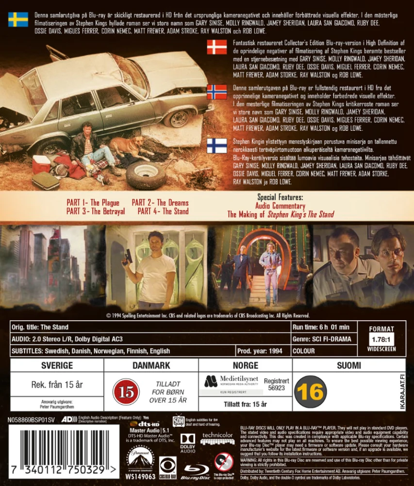 Tukikohta - Stephen King's - The Stand (Blu-ray) Original Mini-Series