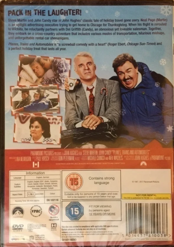 Vauhdilla Chicagoon / Planes, Trains & Automobiles (DVD)