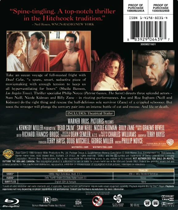 Rasvatyyni - Matka pelkoon (Blu-ray) Dead Calm