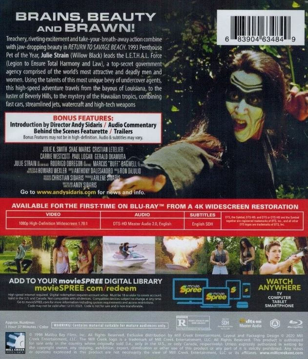 L.E.T.H.A.L. Ladies: Return to Savage Beach (Blu-ray) 1998 (Andy Sidaris)