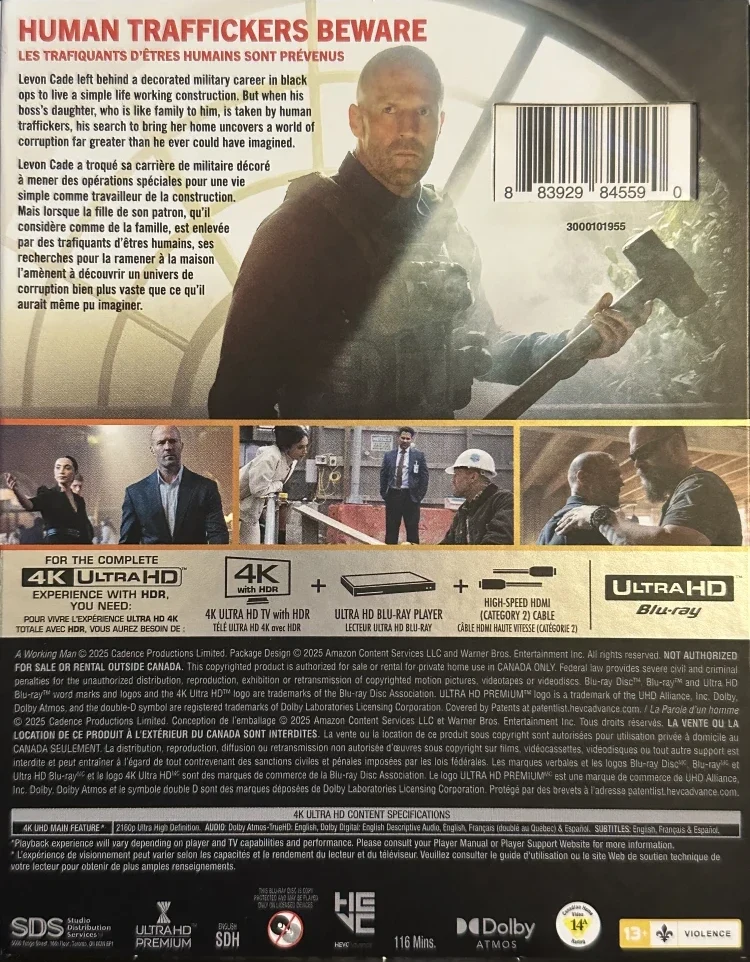 A Working Man (4K Ultra HD) Suomitekstit (Slipcover)