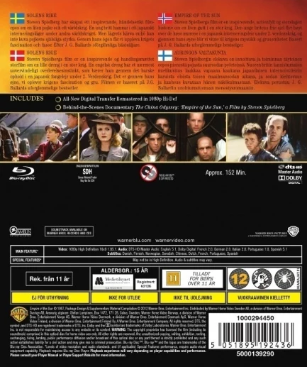 Auringon Valtakunta - Empire Of The Sun (Blu-ray)