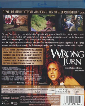 Ihmisjahti - Wrong Turn - Remastered Edition [Blu-ray]