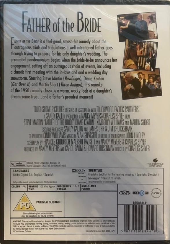 Morsiamen Isä [DVD] Father of the Bride (Morsiammen Isä)