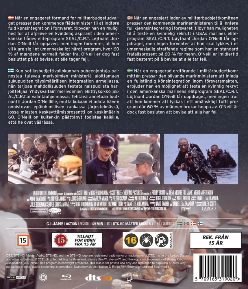 Sotilas Jane - G.I. Jane (Blu-ray) Demi Moore (1997)