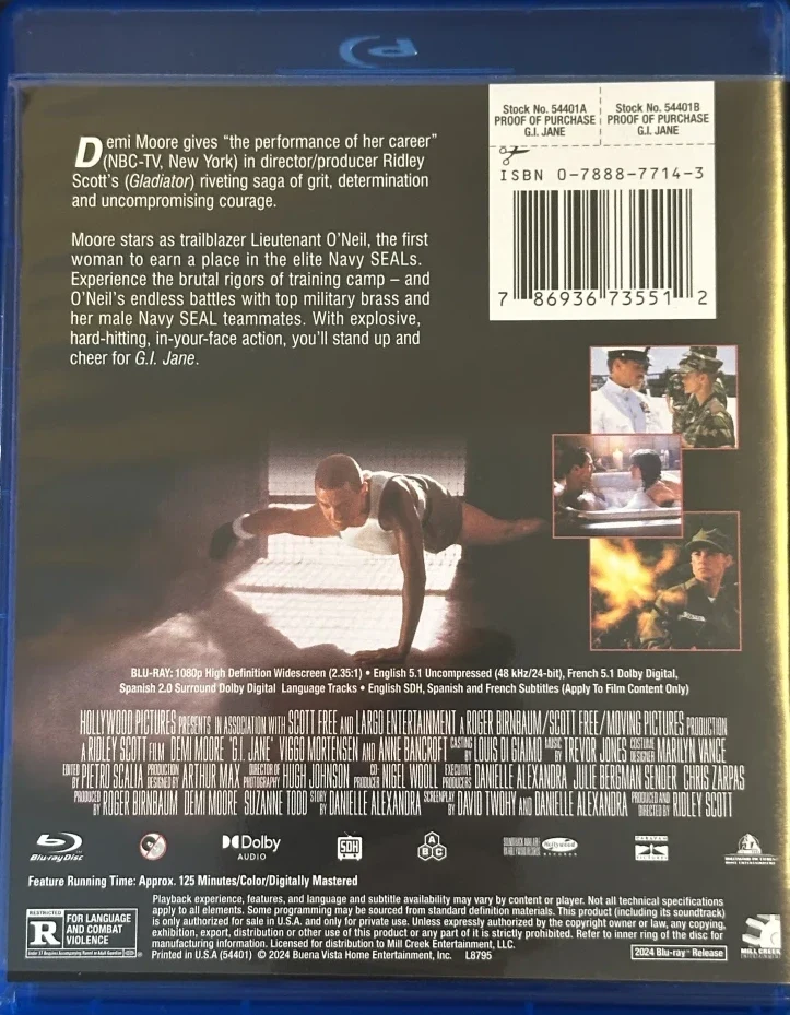 Sotilas Jane - G.I. Jane (Blu-ray) Demi Moore (1997)