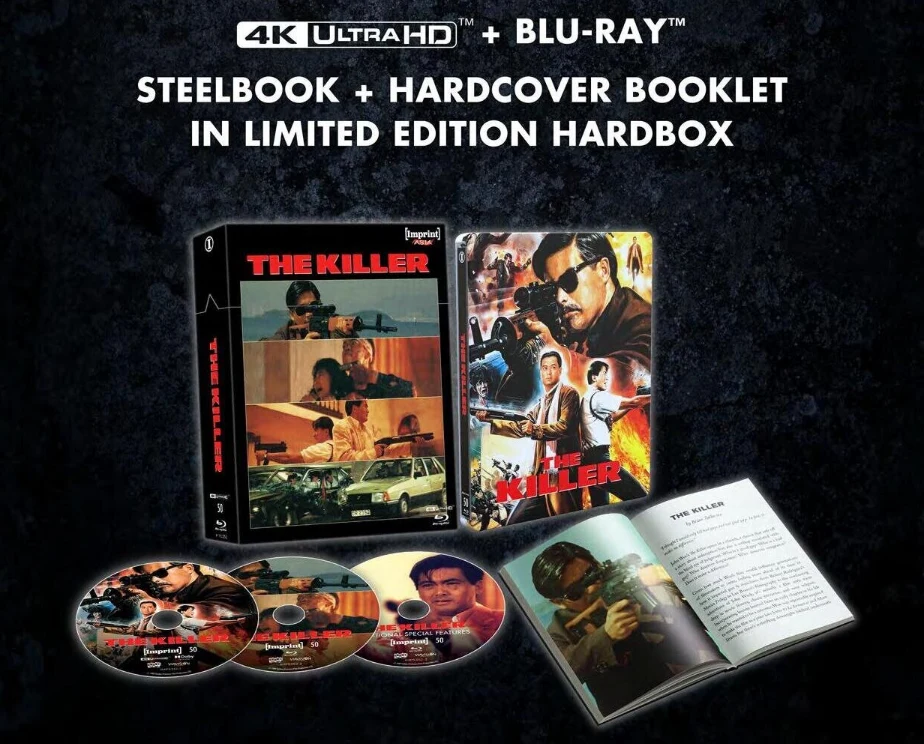 The Killer - Limited Edition (4K Ultra HD + 2x Blu-ray) SteelBook / Kovakantinen Kirja / Hardbox / Imprint Asia #50 | 喋血雙雄 | Dip huet seung hung / 1,500 copies