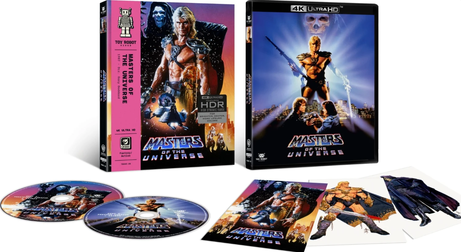 Masters of the Universe - Limited Edition (1987) Slipcover + Keräilykortteja (4K Ultra HD + Extended Version (Preview) Blu-ray) Toy Robot Video