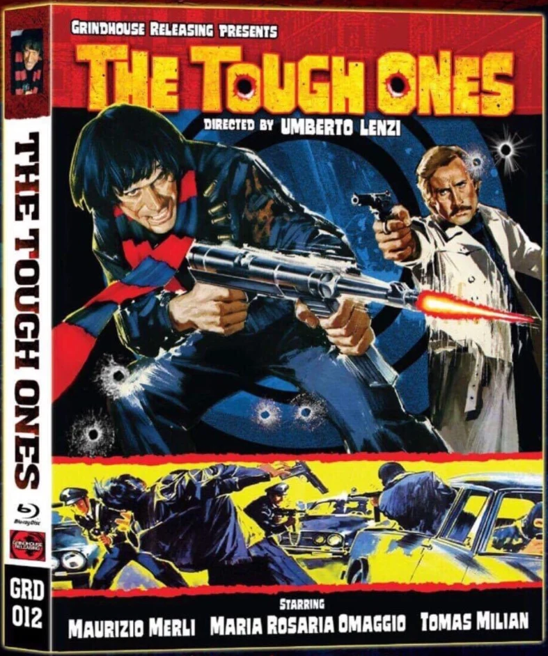 The Tough Ones (Blu-ray + Bonus Blu-ray + CD) Slipcase + Vihkonen mukana (Rome Armed to the Teeth / Roma a Mano Armata) Grindhouse Releasing (4K masteroitu) Leikkaamaton Ohjaajan Versio! Uncut! Director's Cut