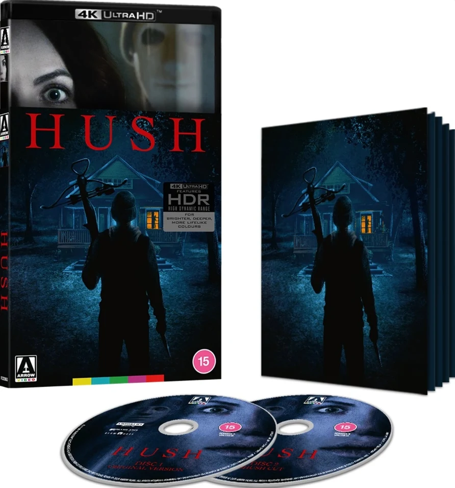Hush - Limited Edition (4K Ultra HD) Arrow (Slipcover + Vihkonen)