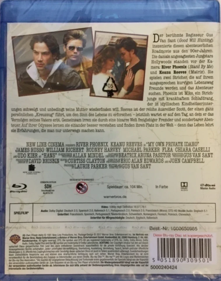 Matkalla Idahoon - My Private Idaho (Blu-ray) My Own Private Idaho