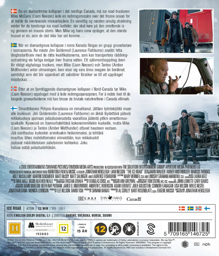 The Ice Road (Blu-ray) Liam Neeson (2021)