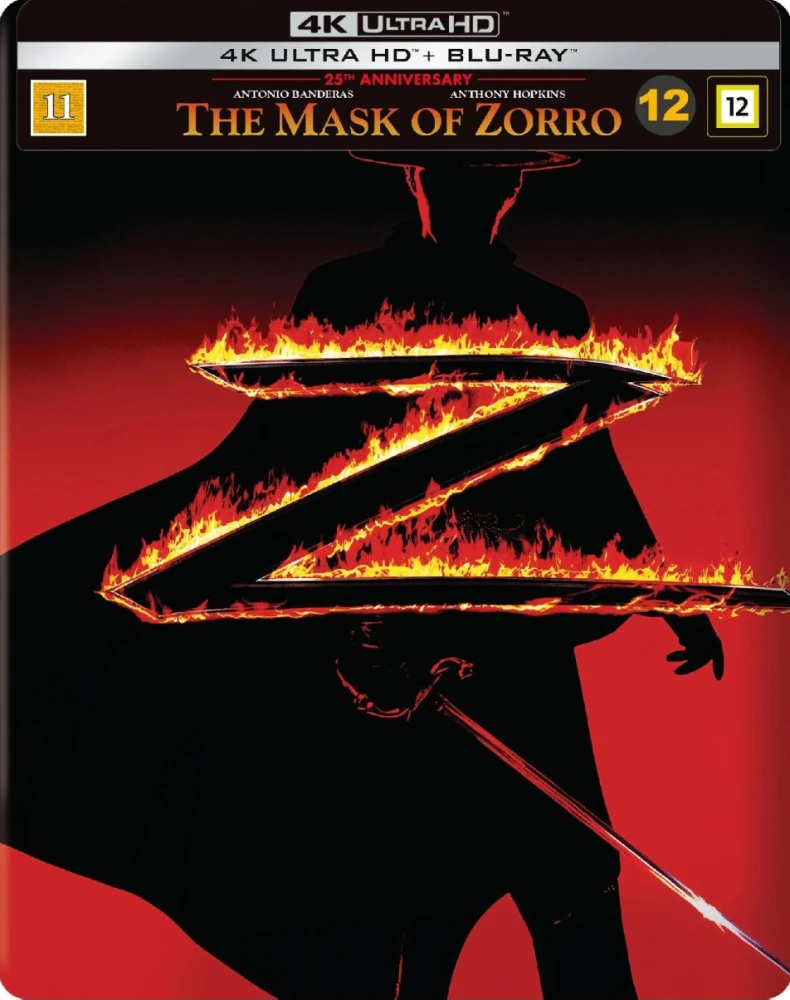 Zorron naamio - The Mask of Zorro (1998)  Limited Edition Steelbook (4K UHD + Blu-ray) (25th anniversary)