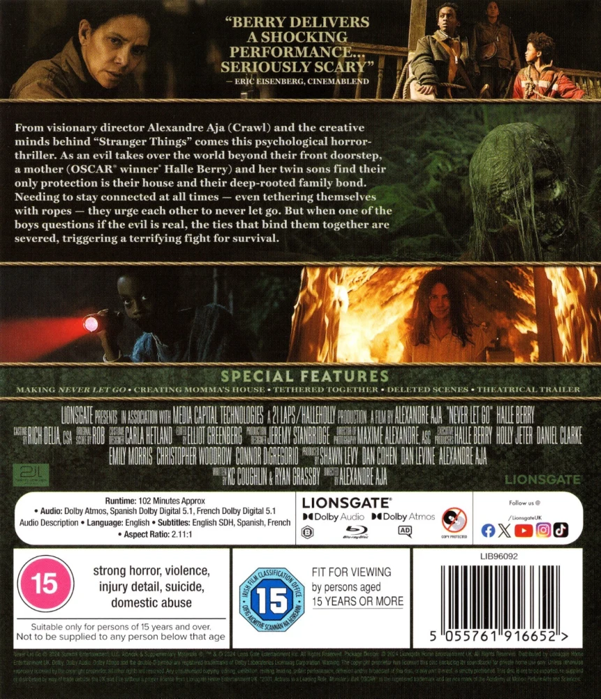 Never Let Go (Blu-Ray) Ohjaus: Alexandre Aja (2024)