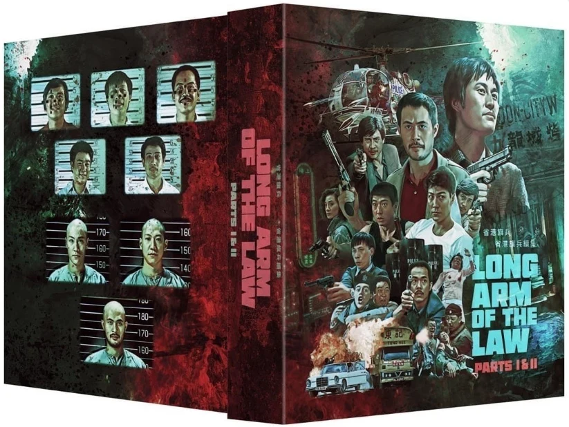 THE LONG ARM OF THE LAW - PARTS 1&2 - DELUXE COLLECTOR'S EDITION (Blu-ray) Mukana 40-sivuinen kirja ja 2 julistetta (Sang gong kei bing I & II)