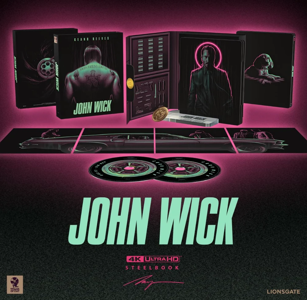John Wick - Titans Of Cult Limited Edition Box (4K Ultra HD + Blu-Ray) Steelbook (Dolby Vision)