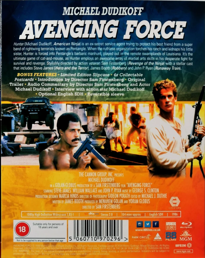 Teloittaja - Avenging Force - Limited Edition (Blu-ray) Slipcase + 4 postikorttia
