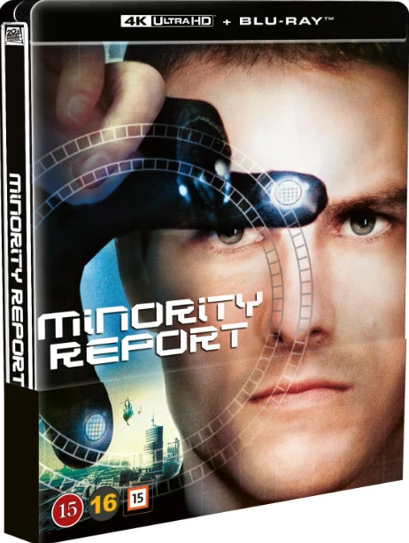 Minority Report - Limited Edition Steelbook (4K Ultra HD + Blu-ray) Steven Spielberg -elokuva (2002) Tom Cruise