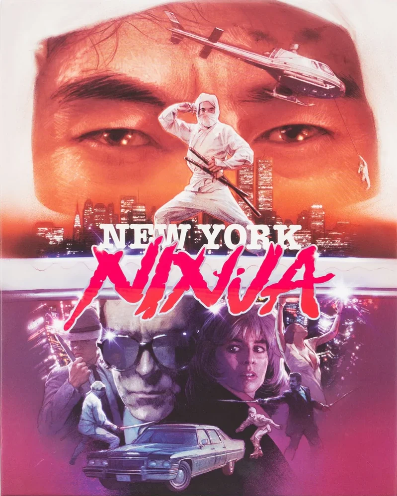 New York Ninja - Limited Edition Variant Deluxe Box (Blu-ray) (4K Masteroitu) Vinegar Syndrome (Deluxe magnet box + Slipcover set includes a 40-page perfect bound book)