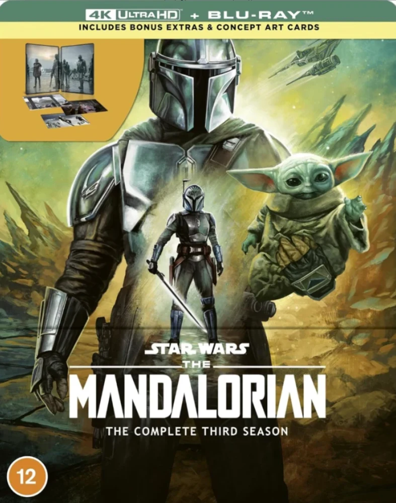 Mandalorian: Kausi 3 - Limited Edition Steelbook (2x 4K Ultra HD & 2x Blu ray) Season 3