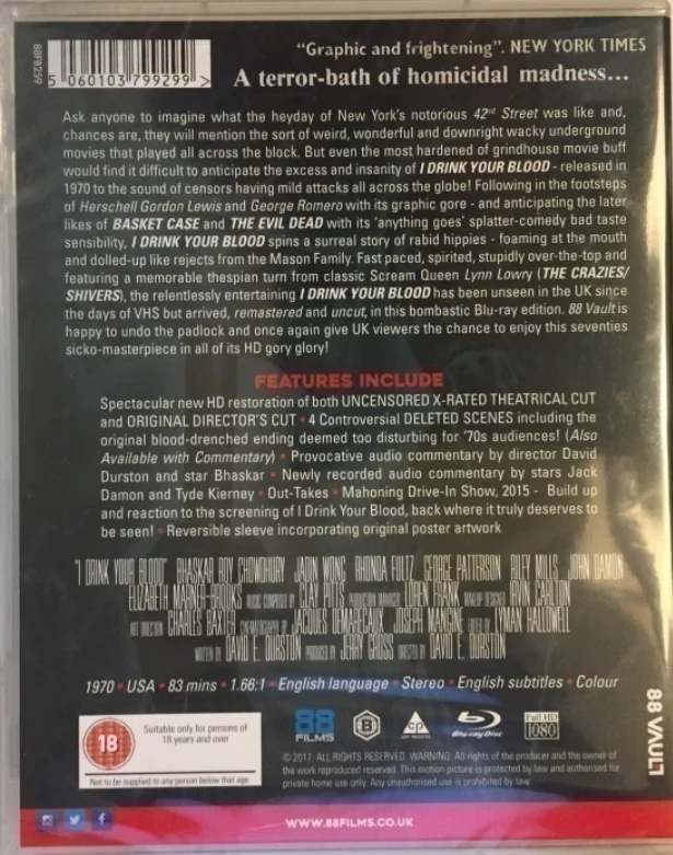I Drink Your Blood - Vault 001 (Blu-ray) 1970