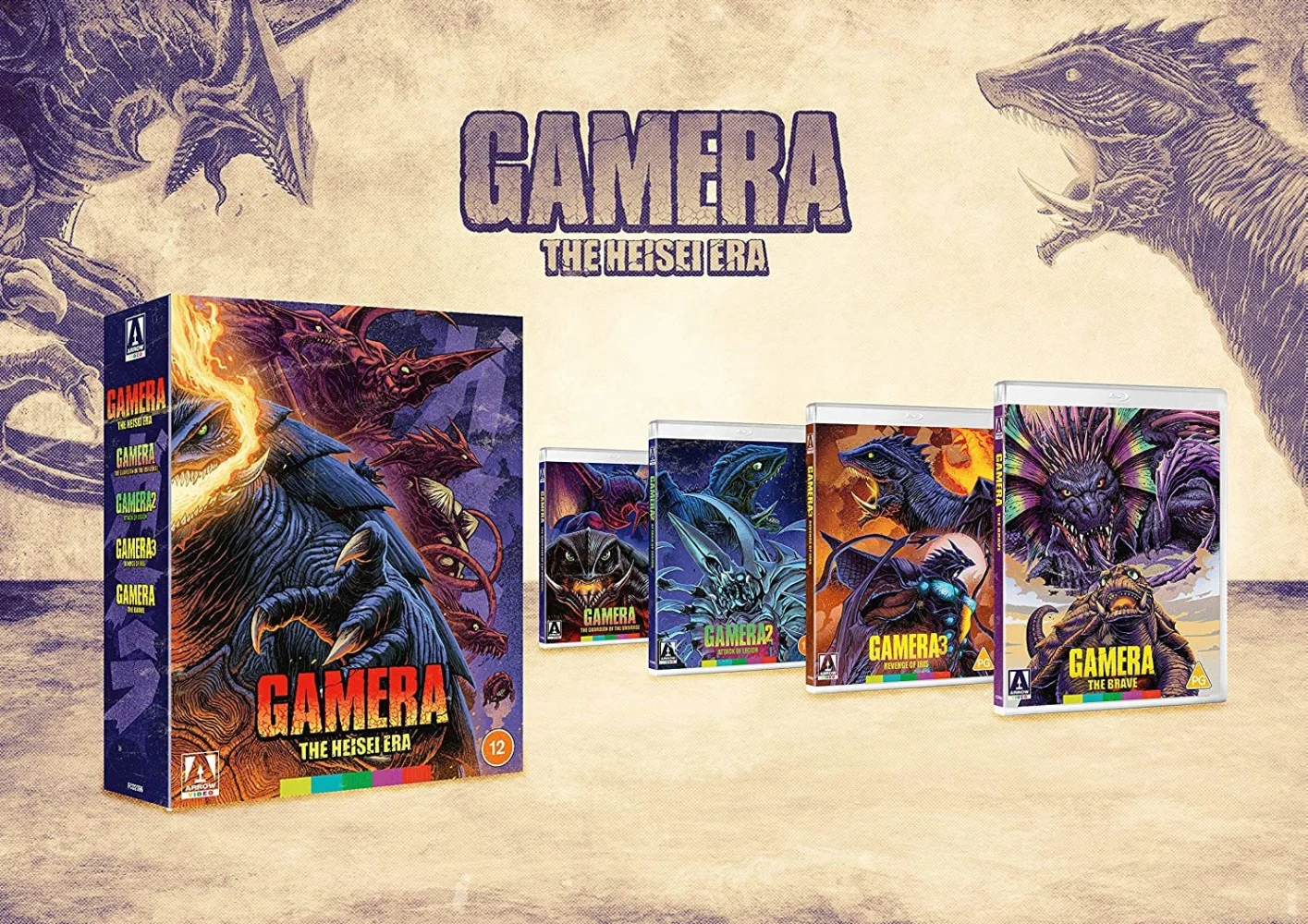 Gamera - The Heisei Era (1995-1999) Arrow (4x Blu-ray) Special Edition