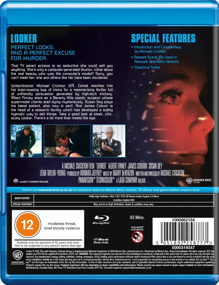 Looker-murhat (Blu-ray) Ohjaus: Michael Crichton (1981) Looker