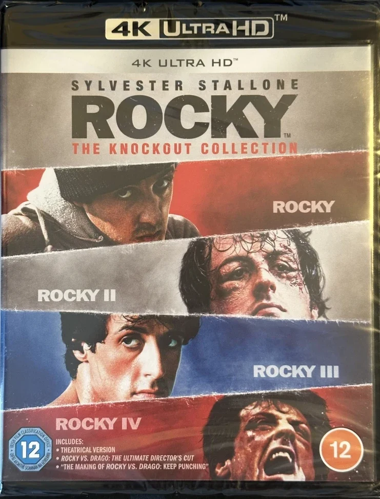 Rocky: The Knockout Collection (1979 - 1985) (4x 4K Ultra HD + Bonus Blu-ray) Rocky I-IV (4 Movies, 5 Cuts)