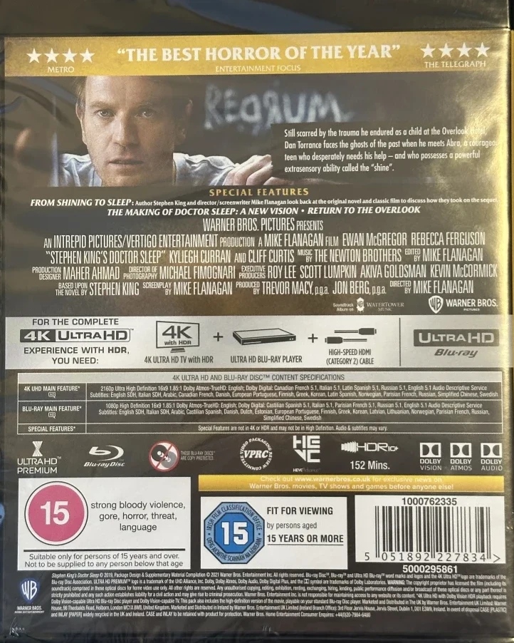Doctor Sleep (4K Ultra HD + Blu-ray) Stephen King (2019)